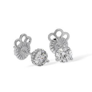 Halo Stud Earring (1-ct) - Image 2