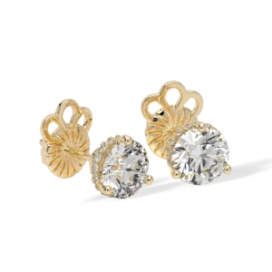 Halo Stud Earring (2-ct)