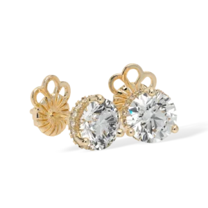 Halo Stud Earring (3-ct)