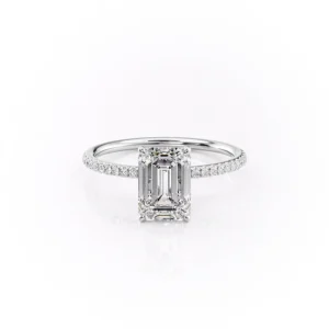 Emerald Solitaire Pavé Medium