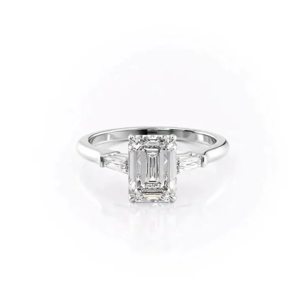 Emerald Three Stone Baguette