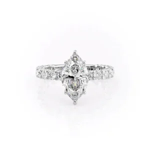 Marquise Solitaire Pavé X-Large