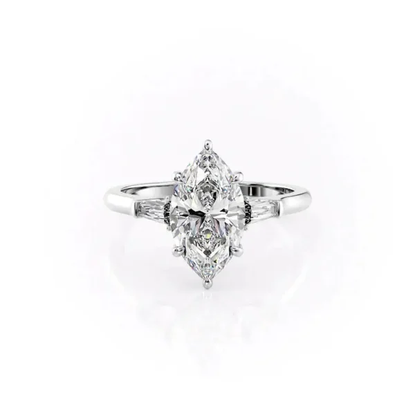 Marquise Three Stone Baguette