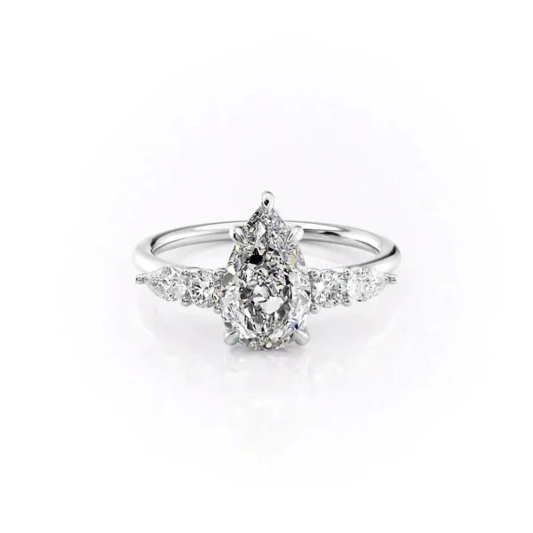 Pear Five Stone Round Pear