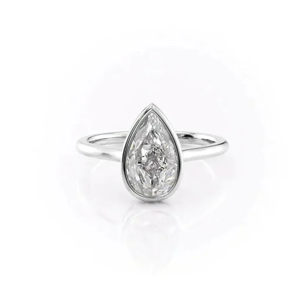 Pear Solitaire Bezel