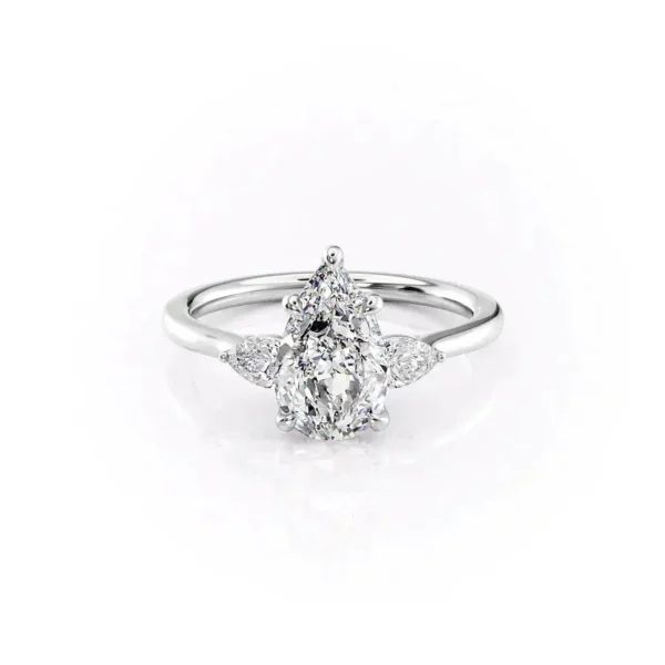 Pear Three Stone Pear Medium