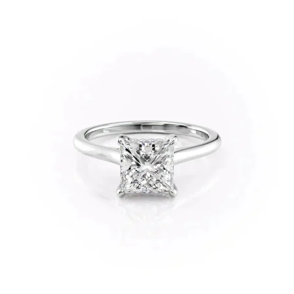 Princess Solitaire Hidden Halo Cathedral