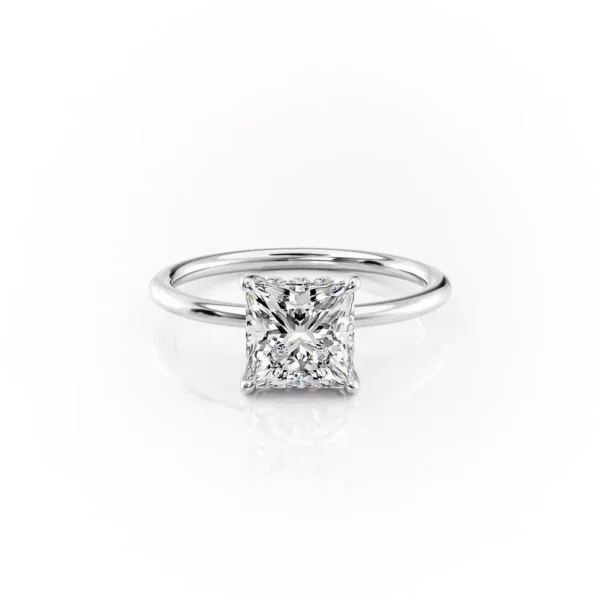 Princess Solitaire Hidden Halo Large