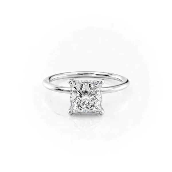 Princess Solitaire Hidden Halo Small