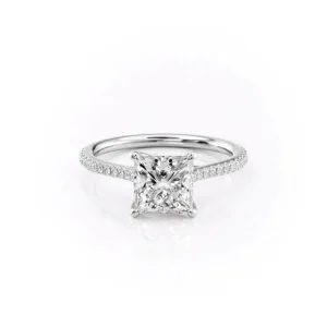 Princess Solitaire Pavé Cathedral