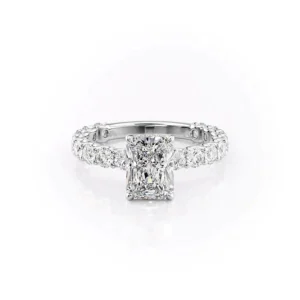 Radiant Solitaire Hidden Halo Pavé X-Large