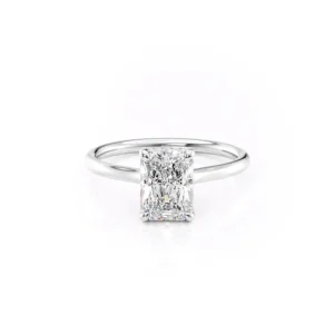 Radiant Solitaire Hidden Halo Wide