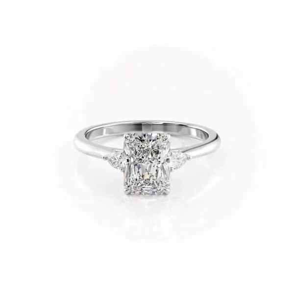Radiant Three Stone Pear Small