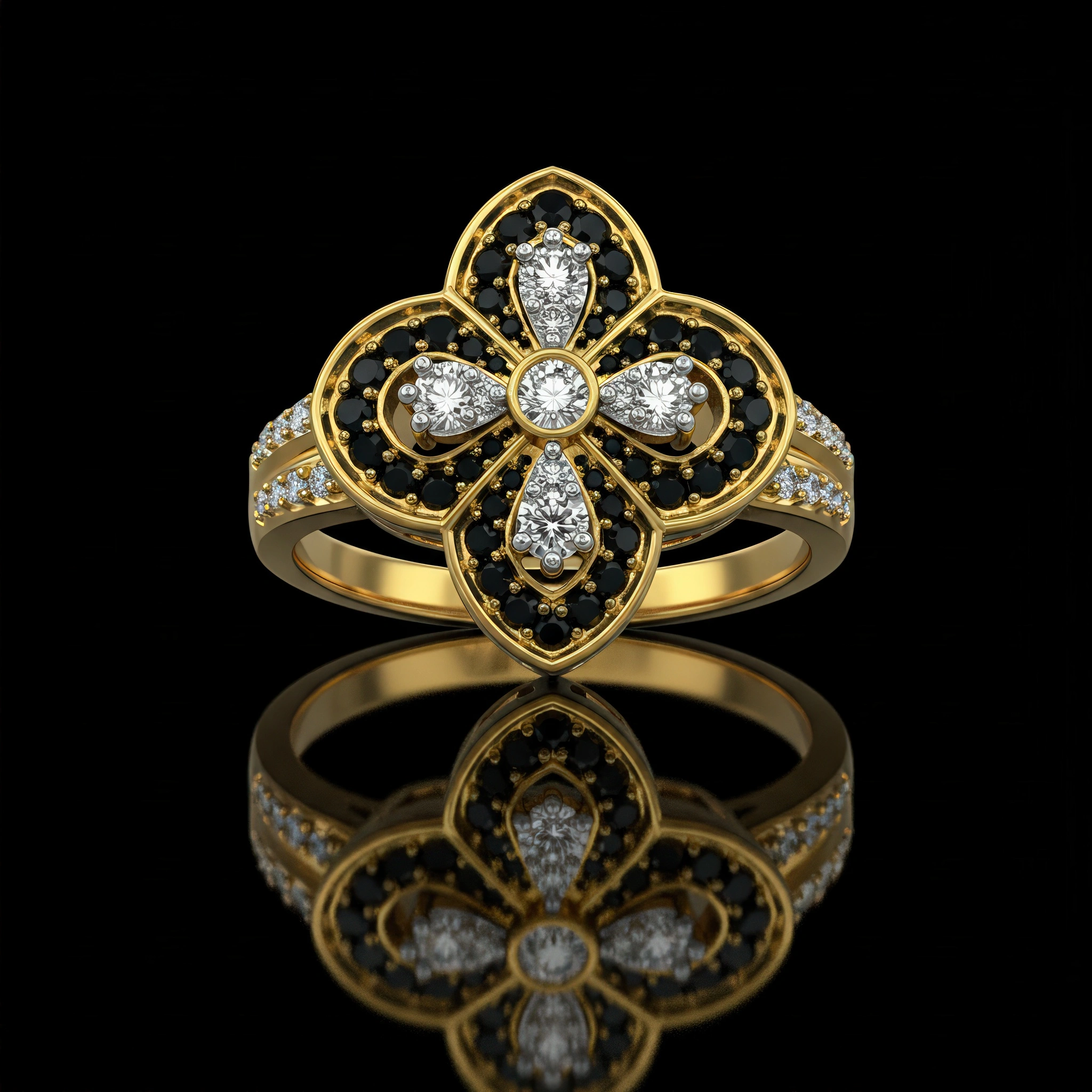 black-and-white-diamond-floreale-ring-no11-1a