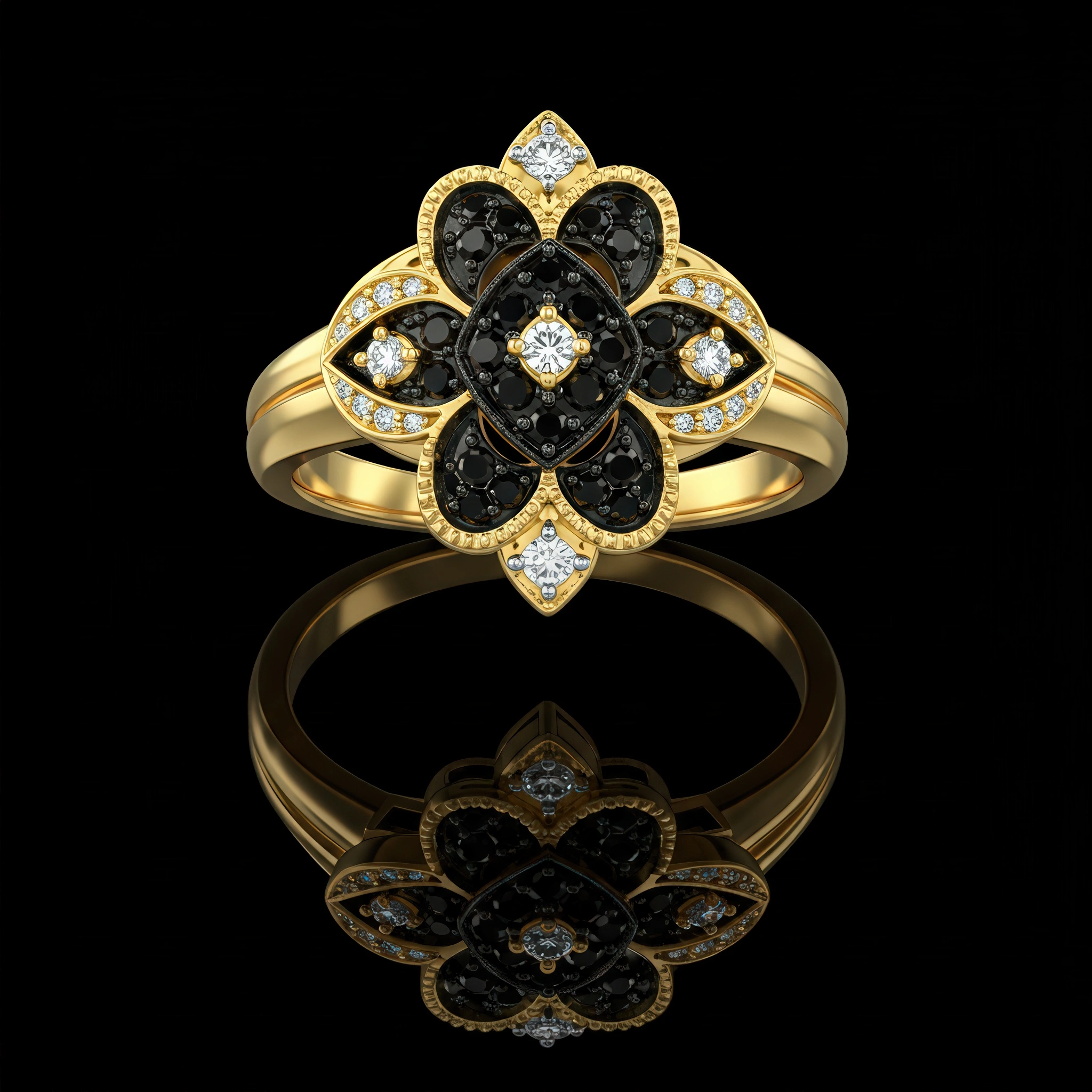 black-and-white-diamond-floreale-ring-no12-1a