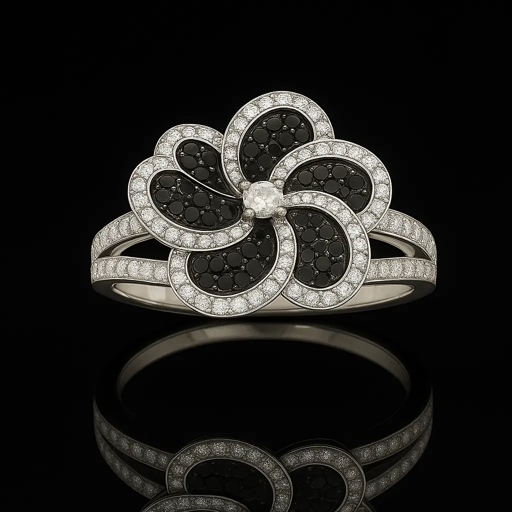 black-and-white-diamond-floreale-ring-no8-1a