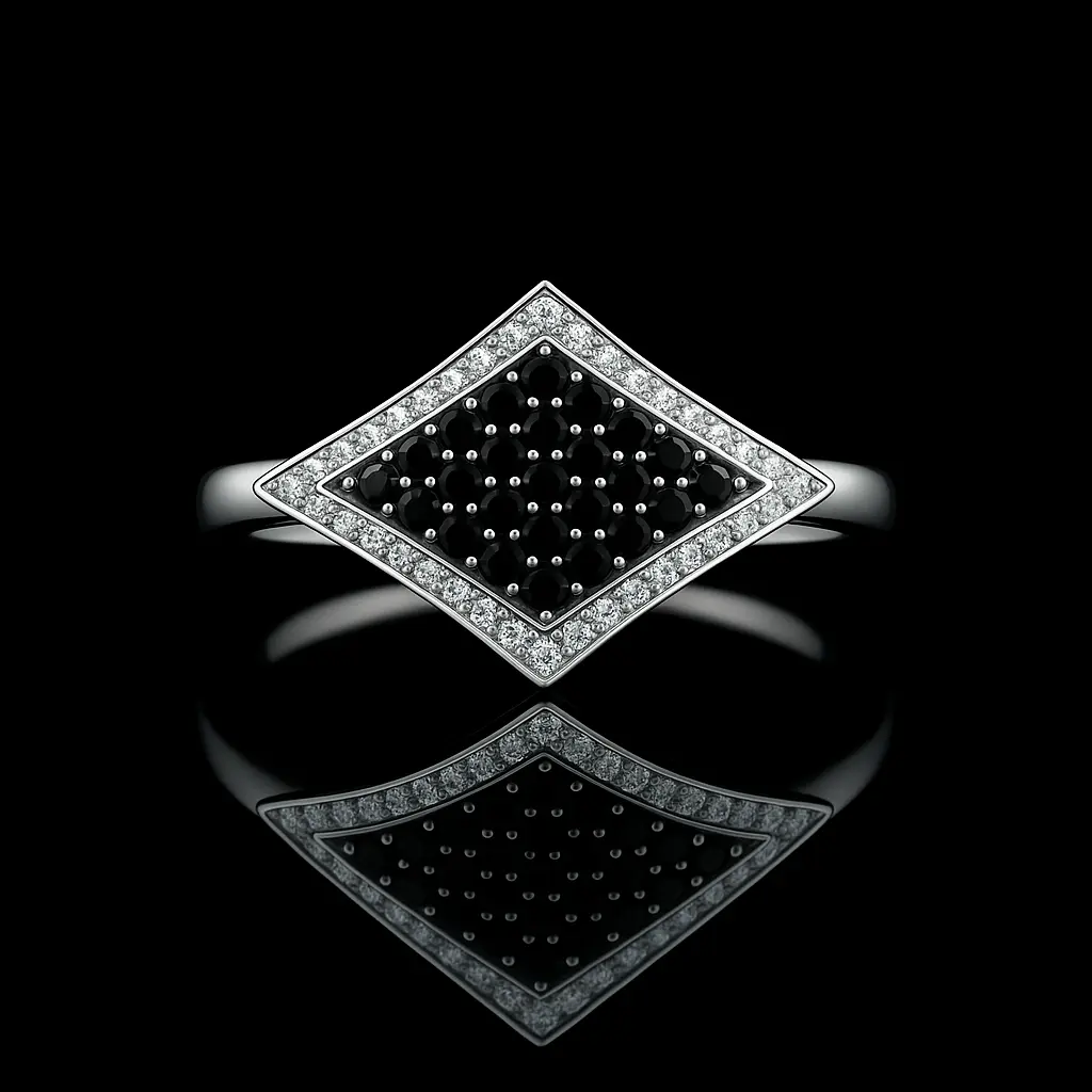 black-and-white-diamond-rhombus-ring-no4-1a
