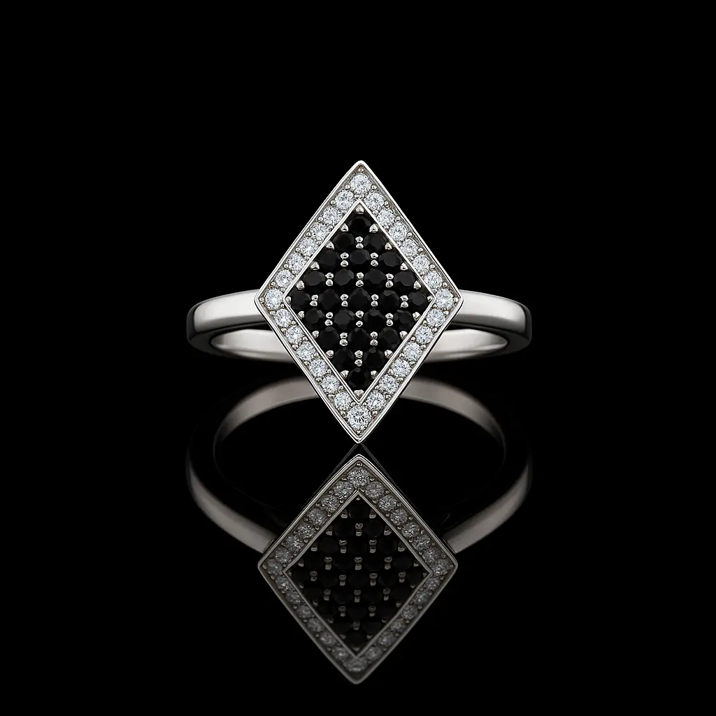 black-and-white-diamond-rhombus-ring-no8-1a