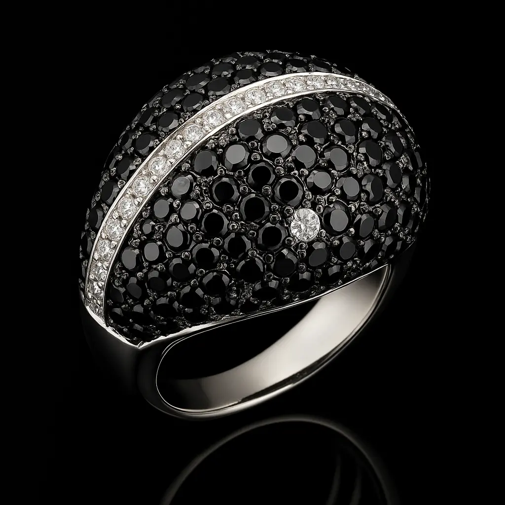 black-and-white-diamond-sphere-ring-no2-1a