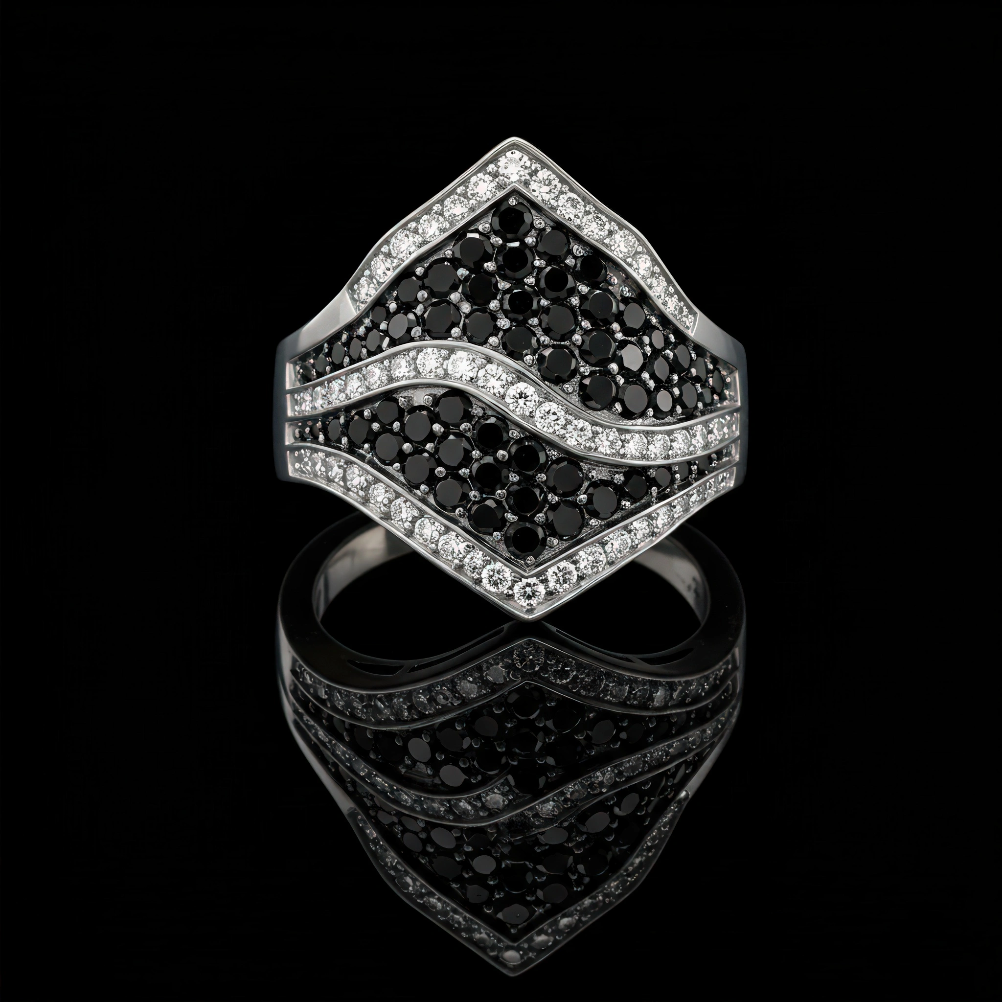 black-and-white-diamond-split-peaks-ring-no2-1a