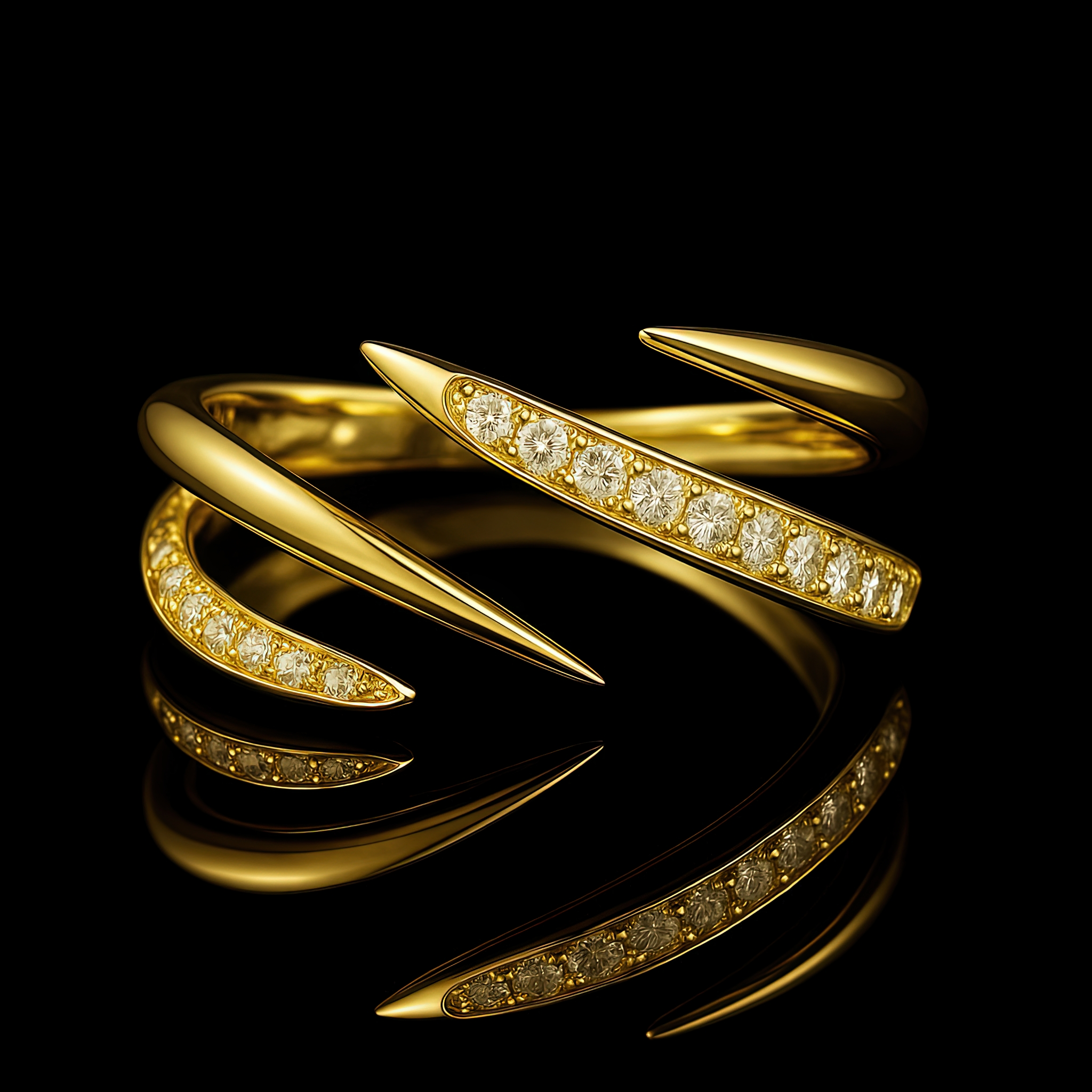 Artiglio-diamond-pave-talon-ring-No1-yellow-gold-1a