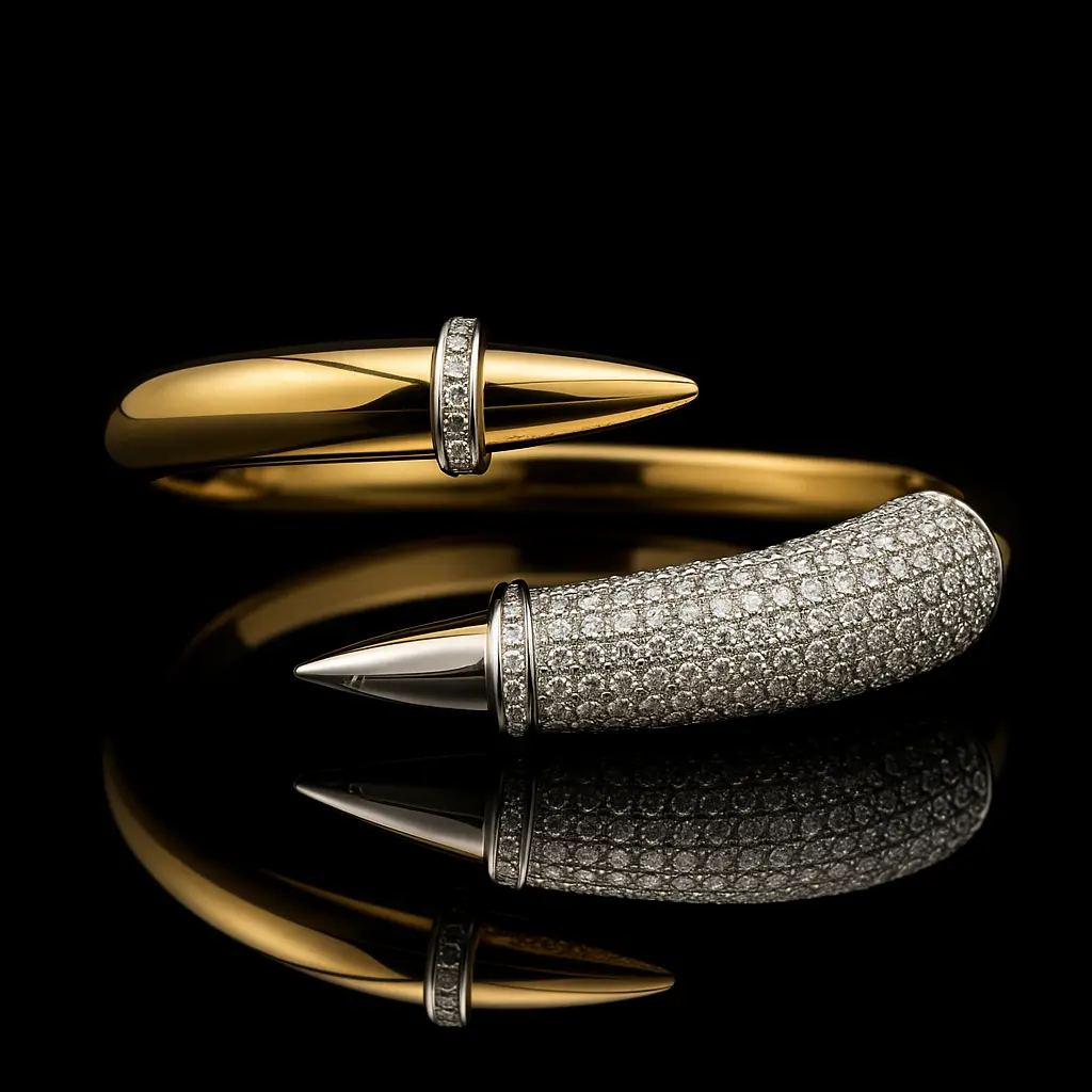 Artiglio-diamond-pave-talon-ring-No8-two-tone-white-gold-tip-1a