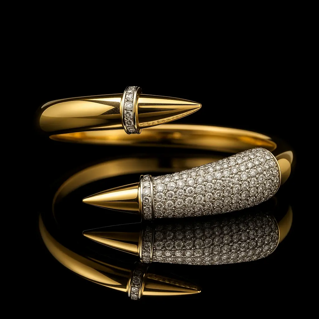 Artiglio-diamond-pave-talon-ring-No8-two-tone-yellow-gold-tip-1a