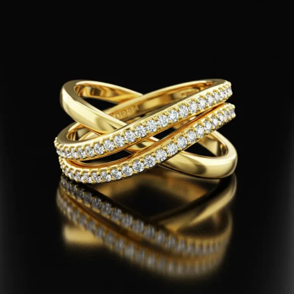 Intrecciati Intertwined Diamond Ring Nº1