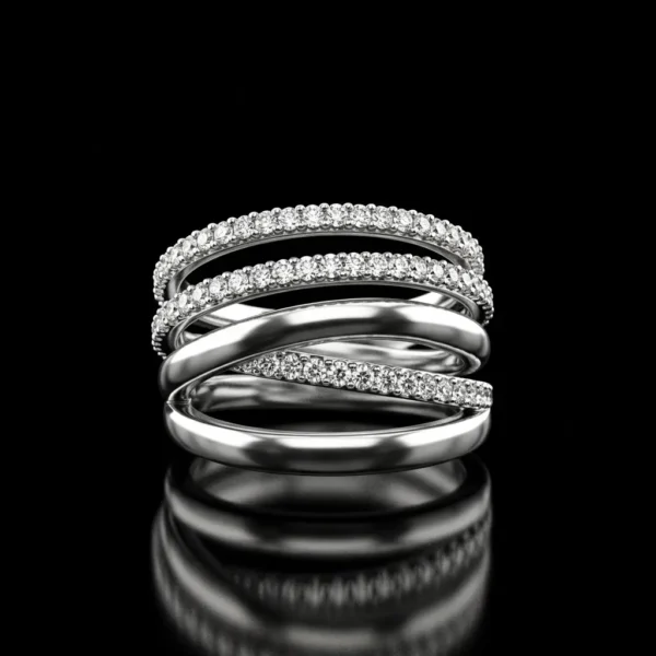 Intrecciati Intertwined Diamond Ring Nº14