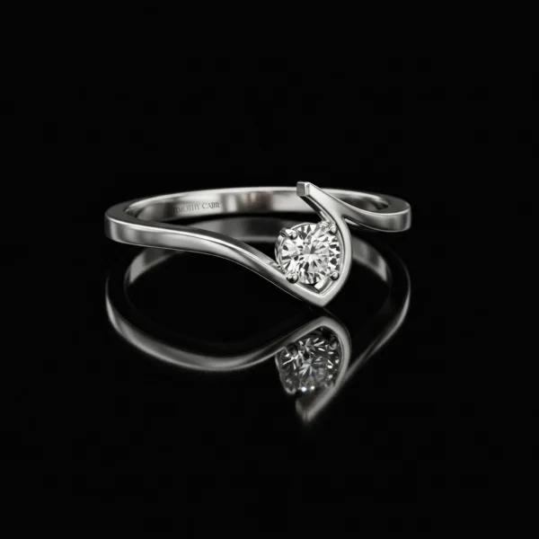 Modern Engagement Ring Nº13