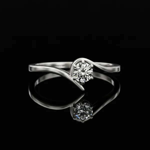 Modern Engagement Ring Nº14
