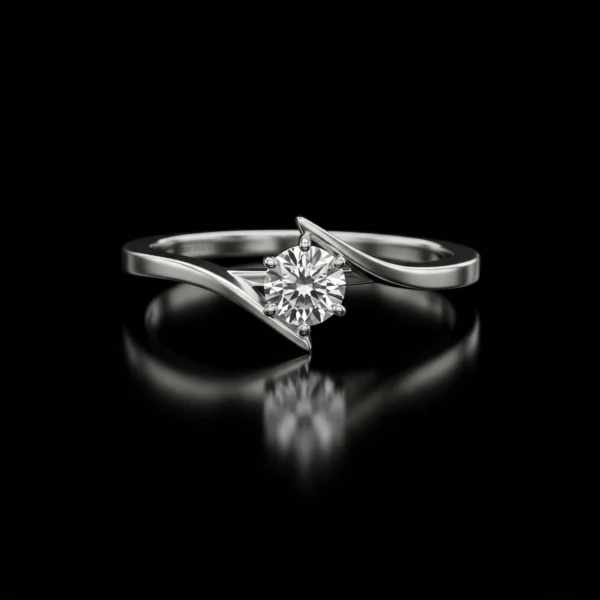 Modern Engagement Ring Nº15