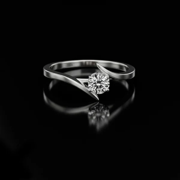 Modern Engagement Ring Nº16