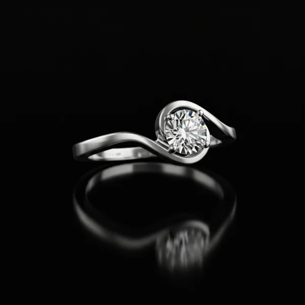 Modern Engagement Ring Nº18