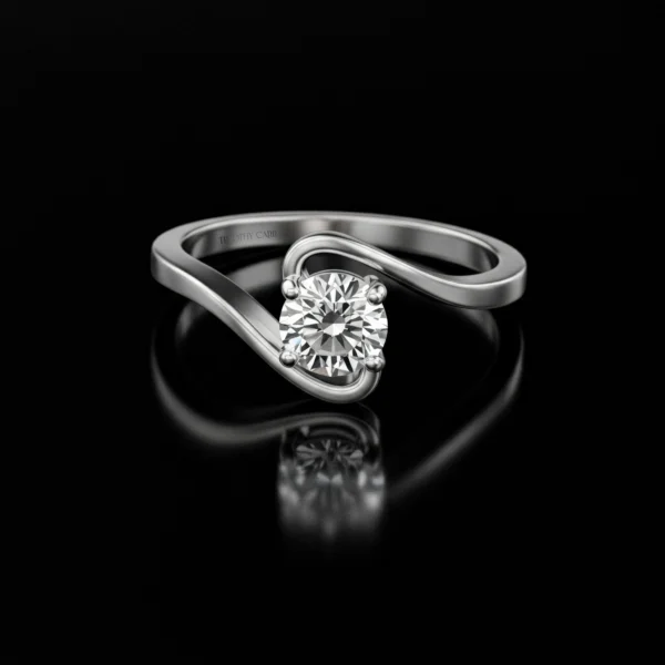 Modern Engagement Ring Nº28
