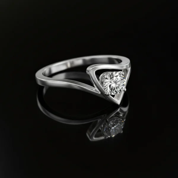 Modern Engagement Ring Nº6