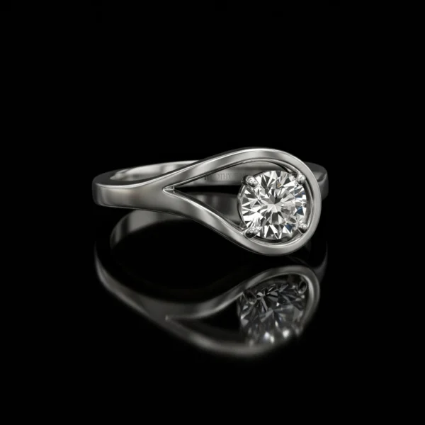 Modern Engagement Ring Nº9