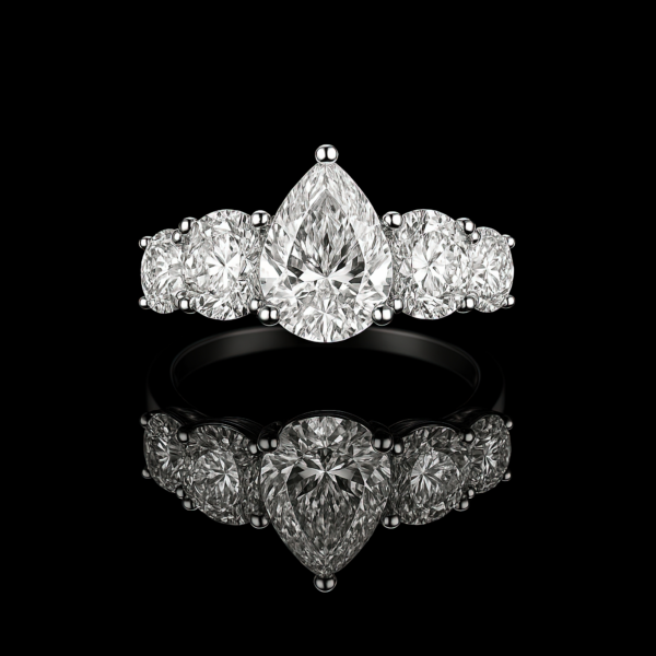 Pear Five Stone Round Nº2