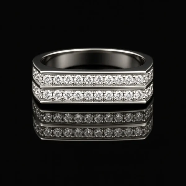 Piazza Square Diamond Ring Nº19