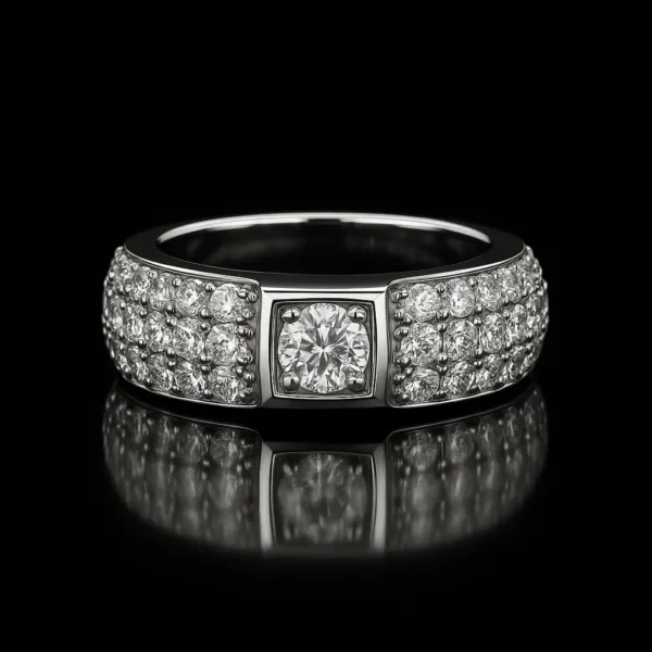 Piazza Square Diamond Ring Nº24