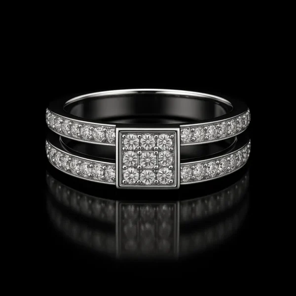 Piazza Square Diamond Ring Nº25