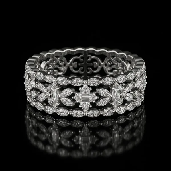 Pizzo Tessuto Lace Diamond Ring Nº2