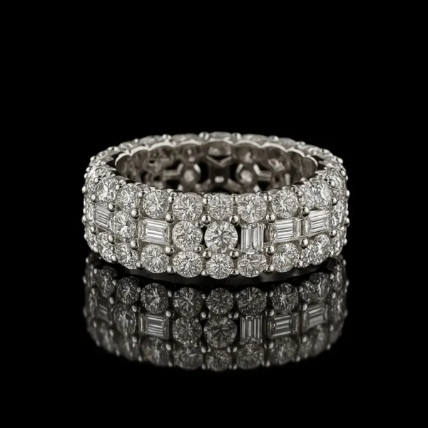 Pizzo Tessuto Lace Diamond Ring Nº9