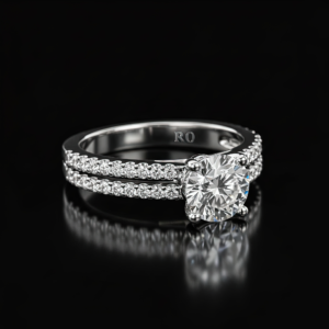 Round Double Pave Band Nº1
