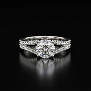 Round Split Pave Band Nº1