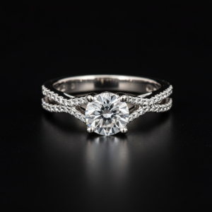 Round Twisted Pave Band Nº1
