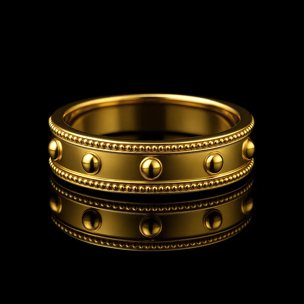 Sbalzato Modern Band Ring Nº6