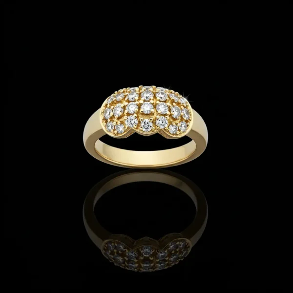 Spherical Diamond Ring Nº10